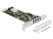 Kontrolery - DeLOCK Impakt KARTA PCI EXPRESS->USB 3.0 4-PORT QUAD CHANNEL - miniaturka - grafika 1