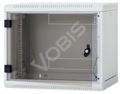 Szafy rack - Triton 19" Szafa wisząca jednosekcyjna RUA-12-AS6-CAX-A1 12U 600mm głębokość przeszklone drzwi kolor jasnoszary RAL7035 demontowalne panele boczne certyfikat IP30 ładowność 30 kg RUA-12-AS6-CAX-A1 - miniaturka - grafika 1