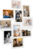 Ramki na zdjęcia - NA Ramka vidaXL Ramka 10 zdjęć 13x18 cm biała MDF 332781 - miniaturka - grafika 1