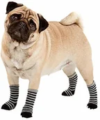 Ubranka dla psów - Karlie Skarpety dla psa Kolor: czarno-szary Do rannych lub zalecanych łap, czarny i szary 15225 - miniaturka - grafika 1