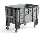 Pojemniki biurowe - AJ Produkty Skrzynia paletowa na kółkach, 1040x640x790 mm - miniaturka - grafika 1