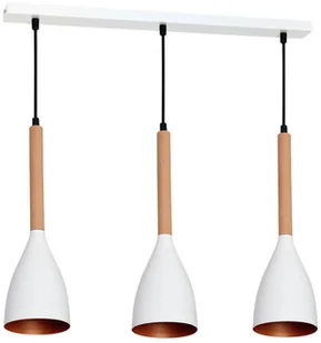 Lampa wisząca Muza 3 x 60 W E27 biała/złota 9108 - Lampy sufitowe - miniaturka - grafika 7