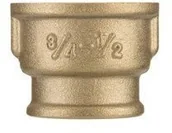 Węże elastyczne - unimet ZŁĄCZKA MOSIĘŻNA REDUKCYJNY GWINT Z/W 1/2*1/4 - miniaturka - grafika 1