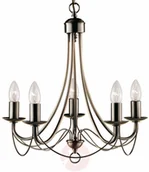 Lampy sufitowe - Stylowy żyrandol MAYPOLE, 5-punktowy - miniaturka - grafika 1