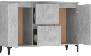 vidaXL Komoda szarość betonu 104x35x70 cm płyta wiórowa 806116 - Komody - miniaturka - grafika 5