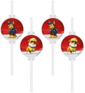 PROCOS DISNEY Słomki urodzinowe Psi Patrol - 4 szt. 90657 - Urodziny dziecka - miniaturka - grafika 2