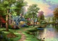 Schmidt Spiele Puzzle 1500 el. THOMAS KINKADE Nad jeziorem SHP024 - Puzzle Schmidt Spiele Puzzle 1500 el. THOMAS KINKADE Nad jeziorem SHP024 - Puzzle - miniaturka - grafika 2