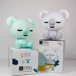 EULUNA Lampa stołowa LED Koala do pokoju dzieci, zielona - Lampy stojące - miniaturka - grafika 2