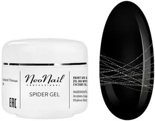 Neonail Spider Gel Silver 5 ml NOWOŚĆ! 7237 - Ozdoby do paznokci - miniaturka - grafika 5