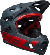 Kaski rowerowe - Bell Super DH MIPS Kask rowerowy, prime matte blue/crimson M | 55-59cm 2021 Kaski MTB 210178-056 - miniaturka - grafika 1