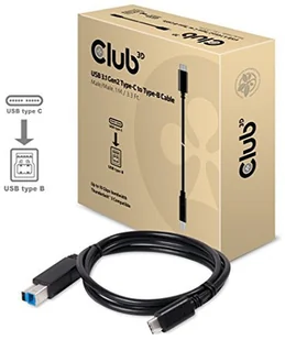 Club 3D Kabel USB  USB 3.1 Typ C USB Typ B 1m CAC-1524 CAC-1524 - Kable komputerowe i do monitorów - miniaturka - grafika 2