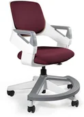 Krzesła obrotowe dla dzieci - Ergonomiczne Krzesło Dziecięce Rookee Burgund - miniaturka - grafika 1