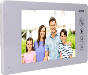 Orno Zestaw wideodomofonowy bezsłuchawkowy, kolor, 7" LCD, pin hole, pamięć, z czytnikiem breloków zbliżeniowych, biały, ARCUS RFID OR-VID-JS-1053/W - Wideodomofony - miniaturka - grafika 5
