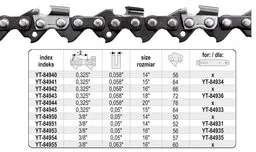 Yato ańcuch tnący do pilarki 14" 3/8" 0,05" 52 pół dłuto YT-84951 - Tarcze do pił - miniaturka - grafika 4