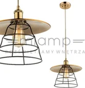 Lampy sufitowe - Globo Lighting Industrialna LAMPA wisząca LOFT 15086H druciana OPRAWA zwis drut loft brąz antyczny - miniaturka - grafika 1
