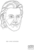 Wyposażenie pokoiku dziecięcego - Obraz Komar Star Wars Classic Force Faces Obi Wan WB103 WB103 - miniaturka - grafika 1