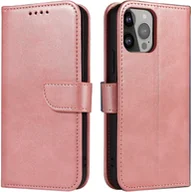 Etui i futerały do telefonów - Hurtel Magnet Case elegancki futerał etui pokrowiec z klapką i funkcją podstawki iPhone 13 Pro Max różowy - miniaturka - grafika 1