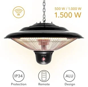 TROTEC Designerski sufitowy promiennik ciepła IR 1500 SC - Ogrzewanie przenośne - miniaturka - grafika 3