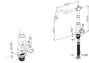 Villeroy & Boch Avia 92400004 92400004 - Baterie kuchenne - miniaturka - grafika 3