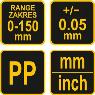 VOREL SUWMIARKA 150 MM PLASTIKOWA 15120 15120 - Suwmiarki i mikrometry - miniaturka - grafika 4