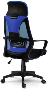 Fotel biurowy, krzesło biurowe Sofotel Fotel biurowy z mikrosiatką Praga - niebieski 2292 - Fotele i krzesła biurowe - miniaturka - grafika 5
