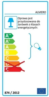 Ideus LAMPA wisząca ALMERO WHITE 03263 metalowa OPRAWA minimalistyczna ZWIS kopuła biała 03263 - Lampy sufitowe - miniaturka - grafika 3