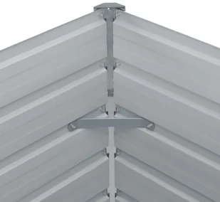 vidaXL Donica do podniesionej rabaty, 100x100x45 cm, stal, antracytowa - Donice - miniaturka - grafika 5