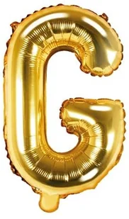 PartyDeco Balon foliowy, litera G, złoty, 35 cm - Balony i akcesoria - miniaturka - grafika 3