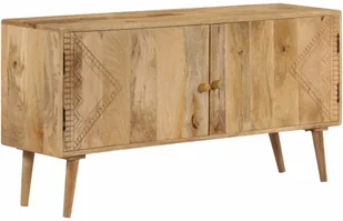 vidaXL Szafka z litego drewna mango, 120 x 30 x 60 cm - Komody - miniaturka - grafika 8