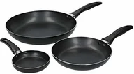 Patelnie - KitchenCraft Patelnia  patelnie 28/20/12 cm aluminiowe czarne 3 szt twm_952937 - miniaturka - grafika 1