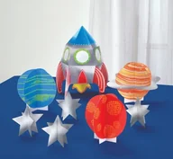 Urodziny dziecka - Amscan Dekoracja Kosmos, Rakieta Kosmiczna DEKOR/5575-A - miniaturka - grafika 1