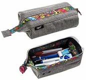 Piórniki - Zipit Lenny piórnik, etui, kolor: szary - miniaturka - grafika 1