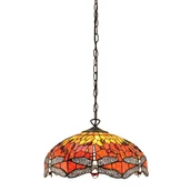 Lampy sufitowe - Interiors Zwis TIFFANY DRAGONFLY 64081 INTERIORS 64081/INT/CUBI - miniaturka - grafika 1
