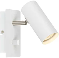 Lampy ścienne - Markslojd Kinkiet LAMPA ścienna BARCELONA 107346 regulowana OPRAWA reflektorek tuba biała 107346 - miniaturka - grafika 1