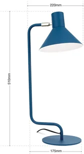 Orion Lampa biurkowa Viktoria regulowana niebieska - Lampy stojące - miniaturka - grafika 5