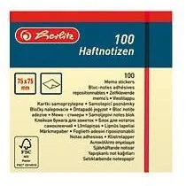 Herlitz  Karteczki samoprzylepne 75/75/100K żółte - Artykuły biurowe - miniaturka - grafika 2