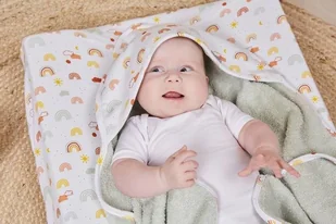 Bebe Jou bébé-jou Ręcznik z kapturkiem Rainbow Sky 301003 kidsinspirations-1307-0 - Okrycia kąpielowe dla dzieci - miniaturka - grafika 3