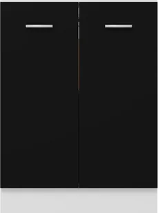 vidaXL Szafka kuchenna, czarna, 60x46x81,5 cm, płyta wiórowa 801189 - Szafki kuchenne - miniaturka - grafika 20