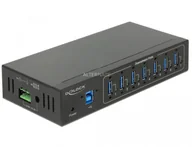 Switche - Delock 63311 huby i koncentratory USB 3.0 (3.1 Gen 1) Type-B 5000 Mbit/s Czarny, Hub USB - miniaturka - grafika 1