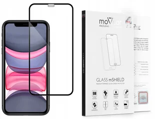 movear 2.5D MAX Szkło Hartowane na Apple iPhone 11 (6.1") do Etui GLASS mSHIELD 2.5D MAX A0I11GMMGGF3BK1 - Szkła hartowane na telefon - miniaturka - grafika 3