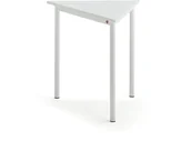 Meble do szkół i przedszkoli - AJ Produkty Biurko SONITUS TRAPETS, 800x700x720 mm, biały laminat, biały - miniaturka - grafika 1