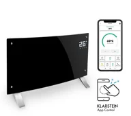 Ogrzewanie przenośne - Klarstein Klarstein Bornholm Curved Smart, grzejnik konwekcyjny, 2000 W, sterowanie przy użyciu aplikacji, czarny ACO7-BrnhlmCrvdSmrtB - miniaturka - grafika 1