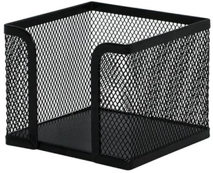 Q-CONNECT Pojemnik na karteczki Office Set metalowy czarny PBS Connect Polska - Szkolne artykuły papiernicze - miniaturka - grafika 4