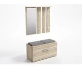 Topeshop Garderoba TOPESHOP Opal II, beżowa, 180x85x41 cm - Meble do przedpokoju - miniaturka - grafika 3