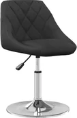 Taborety i hokery - vidaXL Stołek barowy, czarny, obity aksamitem - miniaturka - grafika 1