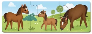 Janod Trzyczęściowe puzzle Zwierzęta i ich dzieci 30 elementów, - Klocki - miniaturka - grafika 15