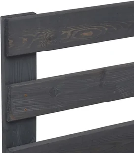 vidaXL Rama łóżka z palet, szara, lite drewno sosnowe, 180 x 200 cm - Łóżka - miniaturka - grafika 12