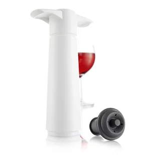 Vacu Vin Pompka próżniowa do wina z korkiem Wine Saver biała - Pozostałe akcesoria barmańskie - miniaturka - grafika 2