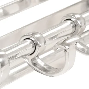 vidaXL Wieszak na płaszcze, lite aluminium, 77x30x18 cm, srebrny - Wieszaki i stojaki - miniaturka - grafika 7