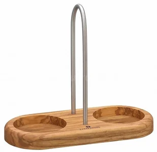 Zassenhaus 0000036060 młynek do podstawki, z uchwytem z drewna oliwkowego, ze stali nierdzewnej, brązowy 0000036060 - Pozostałe akcesoria barmańskie - miniaturka - grafika 3